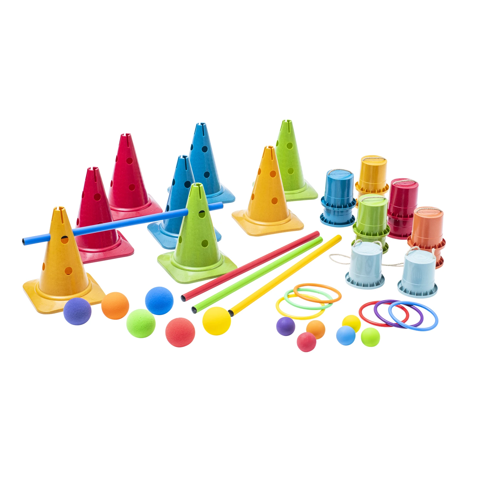 Dezvoltare vestibulara - Cutie colorată pentru mișcare - set cu 43 piese
