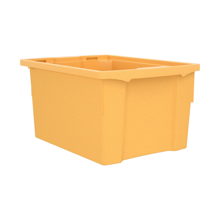 Cutie de depozitare stivuibilă pentru școală și grădiniță, mărimea L - curry [3]