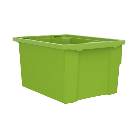 Cutie de depozitare stivuibilă pentru școală și grădiniță, mărimea L - verde [3]