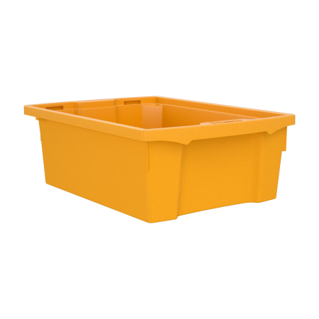 Cutie de depozitare stivuibilă pentru școală și grădiniță, mărimea M - galben [3]