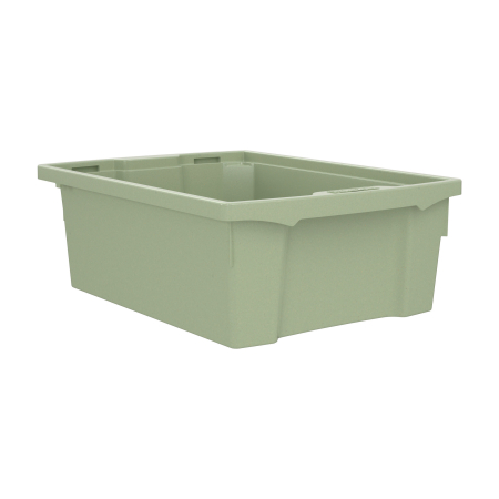 Cutie de depozitare stivuibilă pentru școală și grădiniță, mărimea M - verde pastel [3]