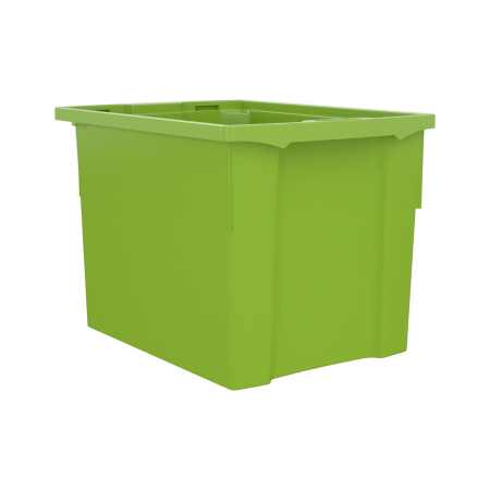 Cutie de depozitare stivuibilă pentru școală și grădiniță, mărimea XL - verde [3]