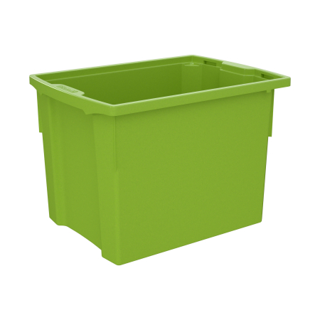 Spații de joacă - Cutie de depozitare stivuibilă pentru școală și grădiniță, mărimea XL - verde
