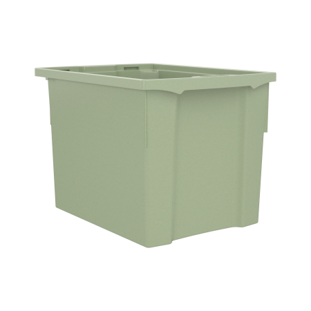 Cutie de depozitare stivuibilă pentru școală și grădiniță, mărimea XL - verde pastel [3]