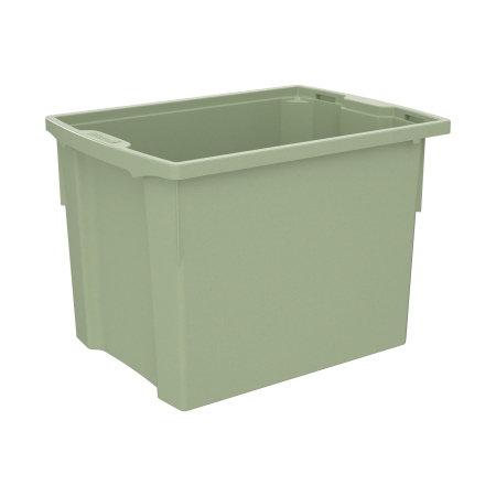Spații de joacă - Cutie de depozitare stivuibilă pentru școală și grădiniță, mărimea XL - verde pastel