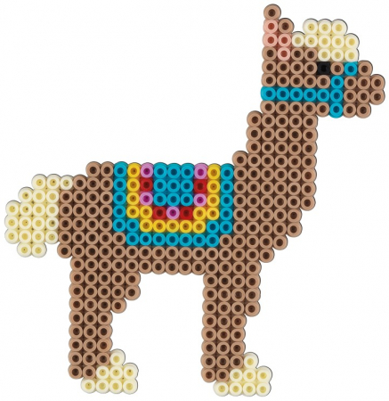Set de 2000 mărgele HAMA MIDI cu 1 planșetă de lucru în cutie cu agățător Alpaca [2]