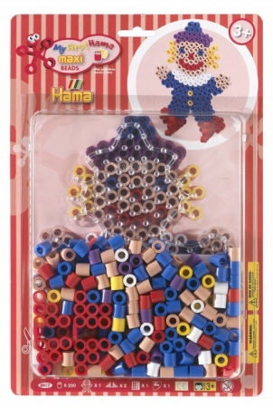 Margele HAMA MAXI - CLOVNUL - 250 margele HAMA MAXI in blister