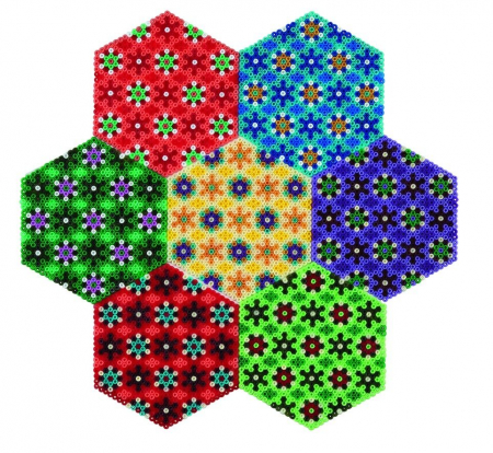 HEXAGON - 10500 margele HAMA MINI in cutie de plastic [2]