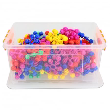 Creativitate si indemanare - Joc de construcții flori creative moi, set de 160 bucăți