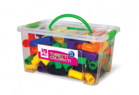 Creativitate si indemanare - Joc de construcții tuburi colorate