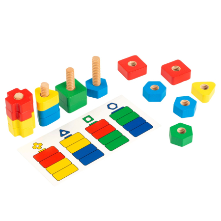 Joc de dezvoltare a motricității - Șuruburi și piulițe [3]