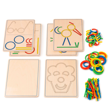 Joc de dezvoltare cognitivă Inele și bețe [3]