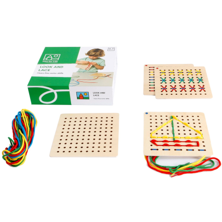 Dezvoltare psihomotrica - Joc de motricitate fină Privește și înșiruie