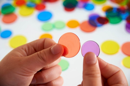 Joc sortare buline transparente, Edx Education, set de 500 bucăți, multicolor [3]