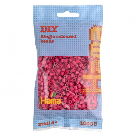 Mărgele MIDI în săculeț - Mărgele de călcat HAMA MIDI BORDO (CLARET)