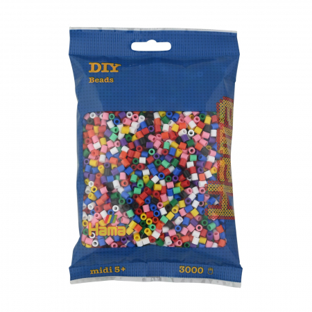 Produse - Mărgele de călcat Hama midi mix de 10 culori