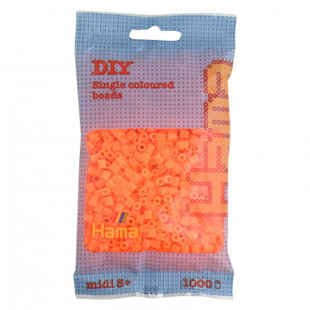 Produse - Mărgele de călcat HAMA MIDI Portocaliu Neon