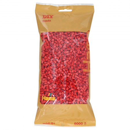Produse - Mărgele de călcat HAMA MIDI ROSU