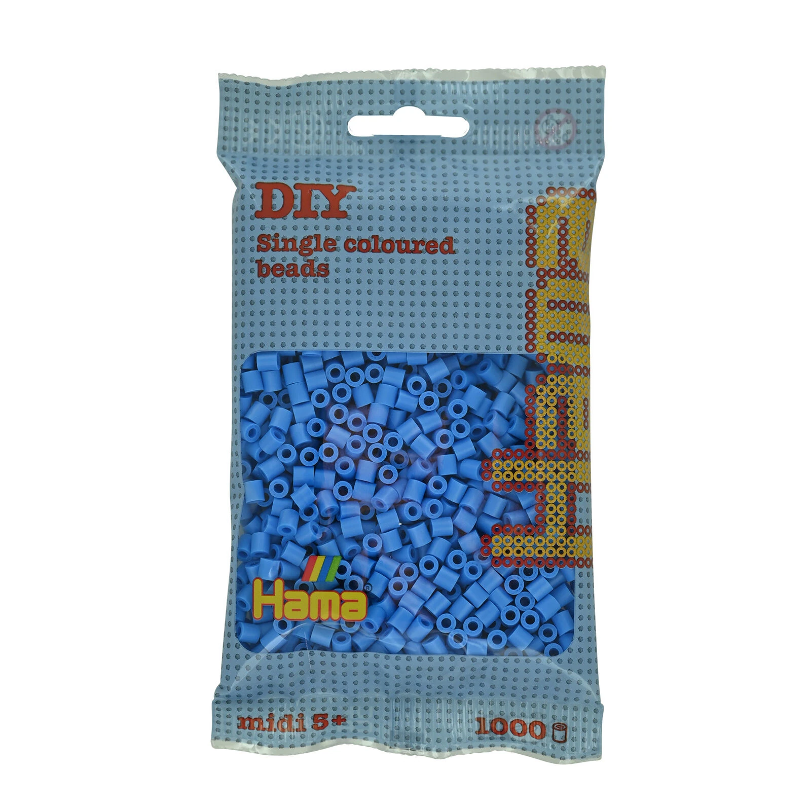 Mărgele MIDI în săculeț - Mărgele de călcat Hama midi albastru cer 1000 buc în punguliță
