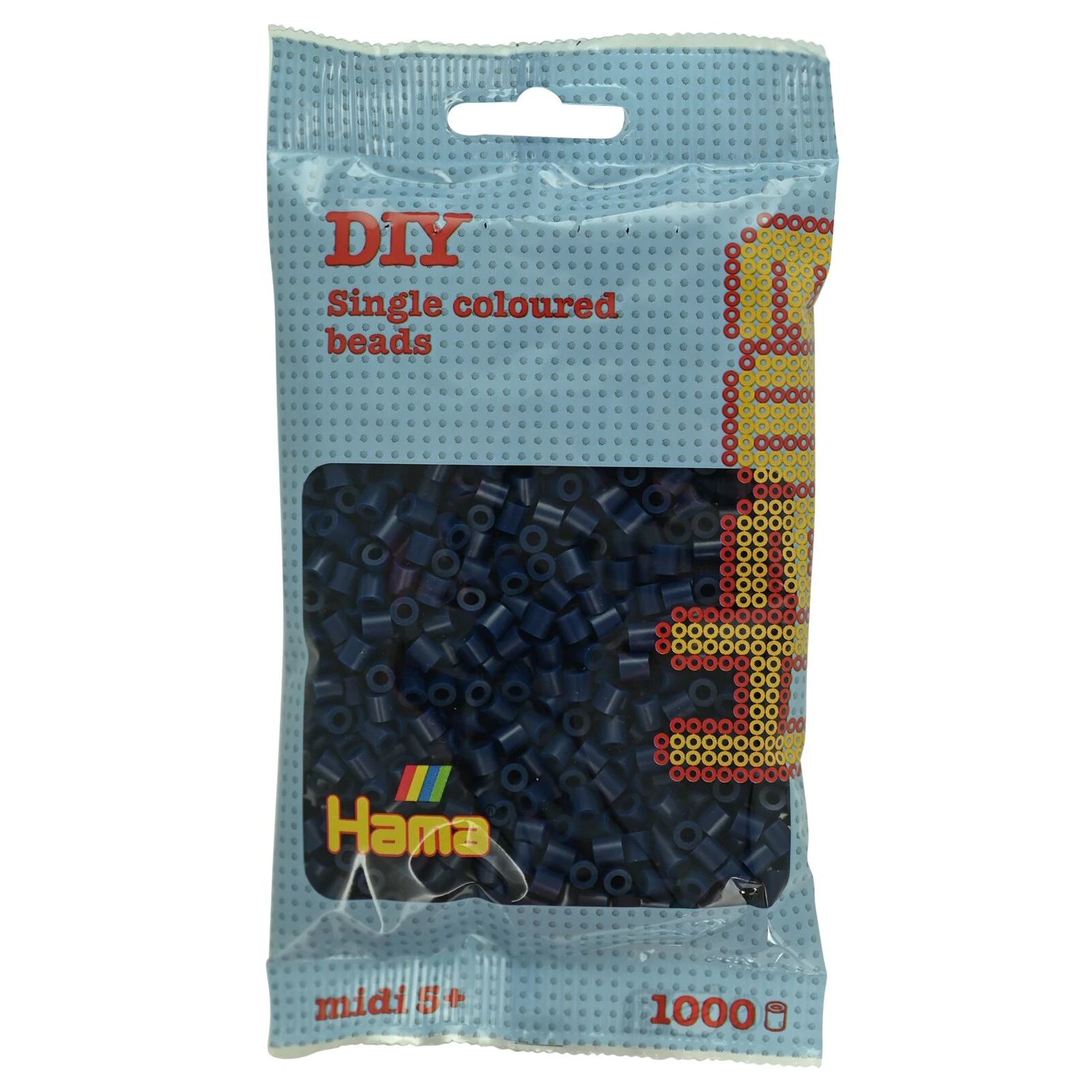 Mărgele MIDI în săculeț - Mărgele de călcat Hama midi albastru întunecat 1000 buc în punguliță