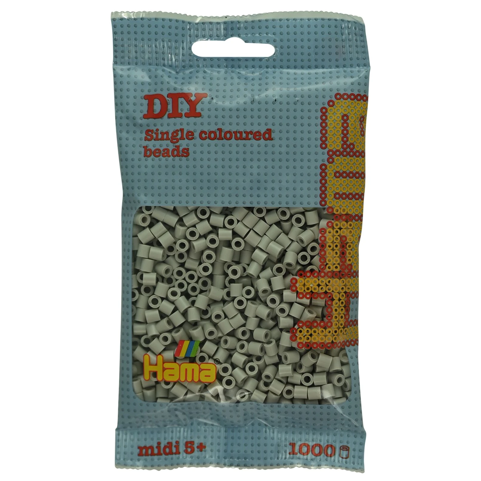 Mărgele MIDI în săculeț - Mărgele de călcat Hama midi gri noros 1000 buc în punguliță
