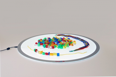 Mărgele transparente mari de înșirat, 192 bucăți, multicolor [5]