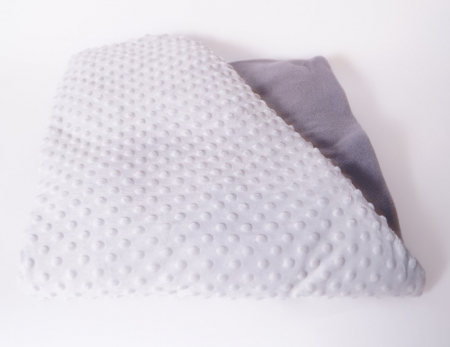 Amenajări camere senzoriale - Pătură ponderată 3 kg, 90 x 100 cm – gri cu gri
