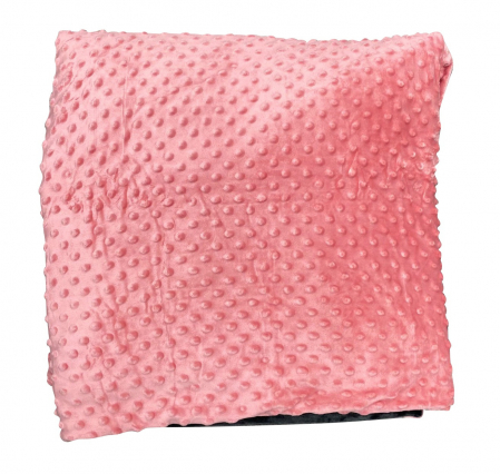 Pătură ponderată 3 kg, 90 x 100 cm – roz cu gri [1]
