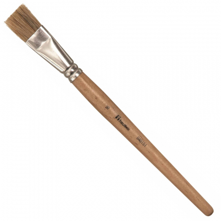 Pensule - Pensule late din păr de porc pentru temperă și ulei, 16 mm