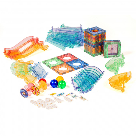 Pistă magnetică pentru bile, set 91 piese [1]