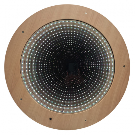 Lumina - Placă cu oglindă infinit cu telecomandă de 50 cm diametru