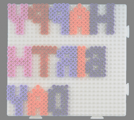 Planșetă pentru mărgele Hama Midi Pătrat transparent [4]