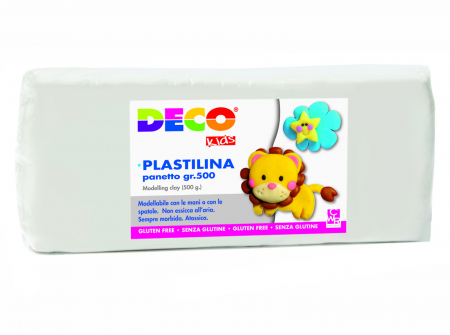 Plastilină 500 g alb
