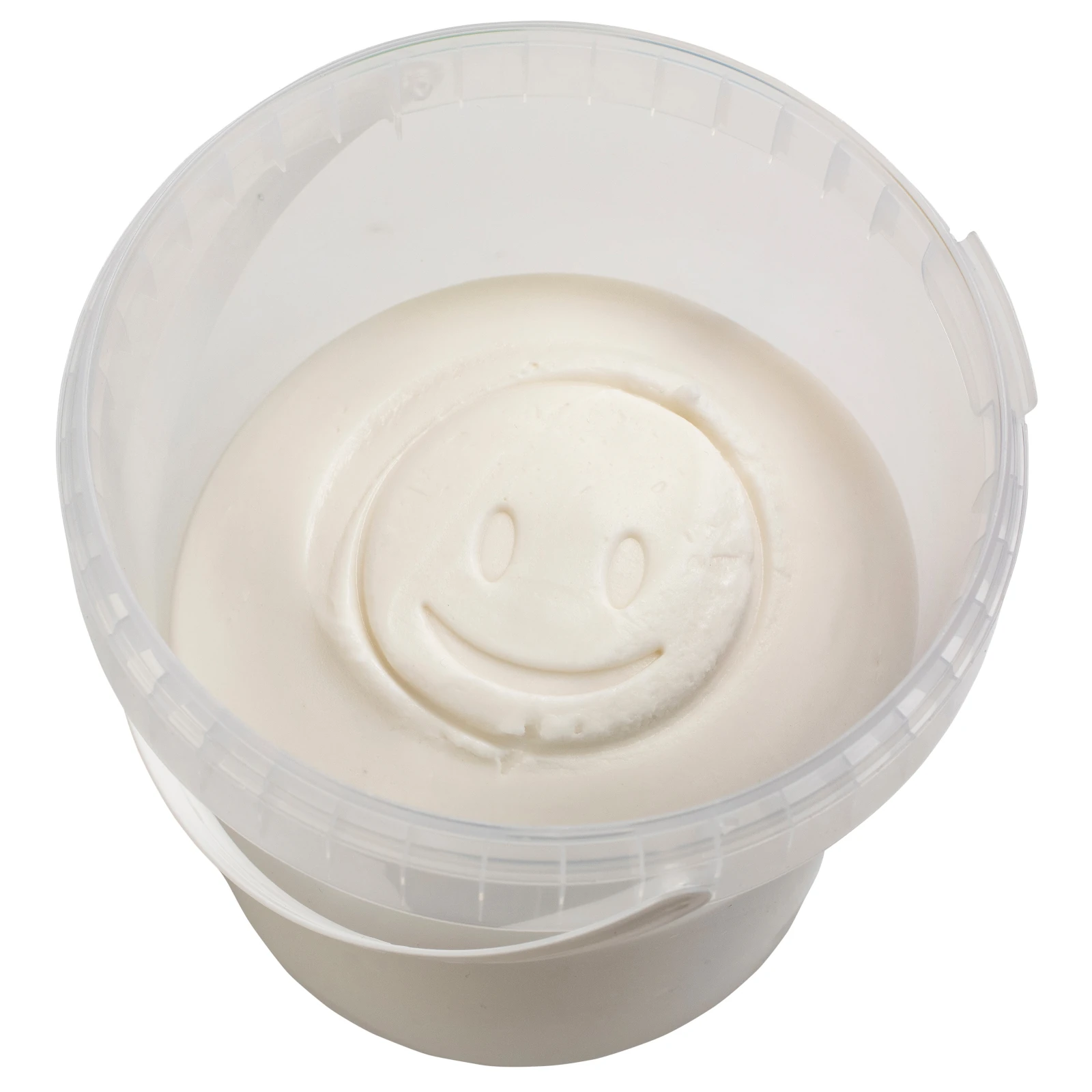 Plastilină moale în găleată, 1 kg - alb [1]