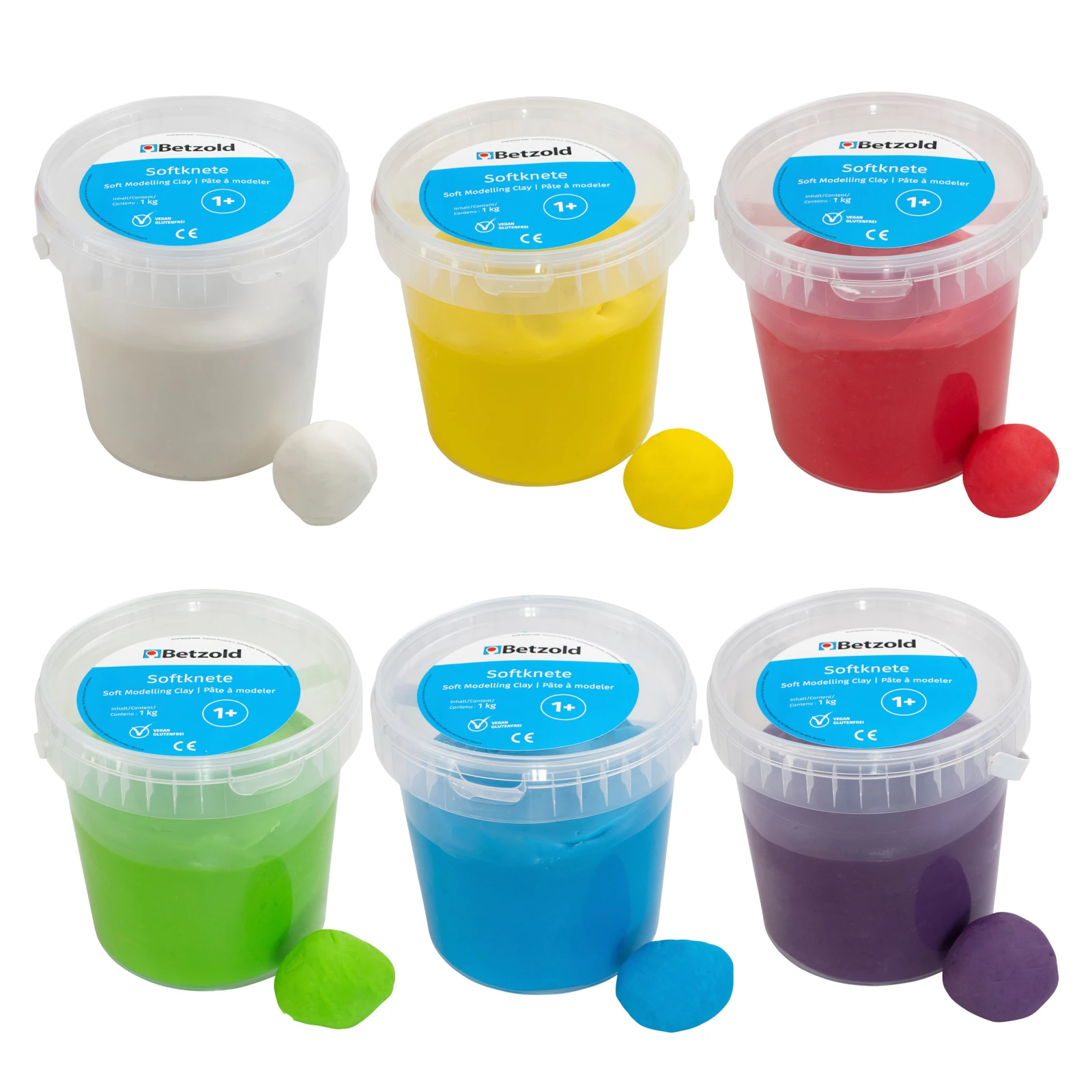 Plastilină moale în găleată, 1 kg - verde [2]