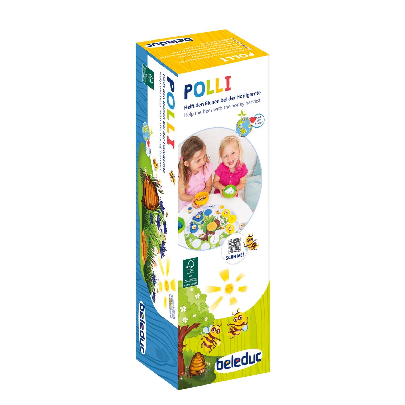 Învățare prin joacă - Polli - joc educativ din lemn despre albine