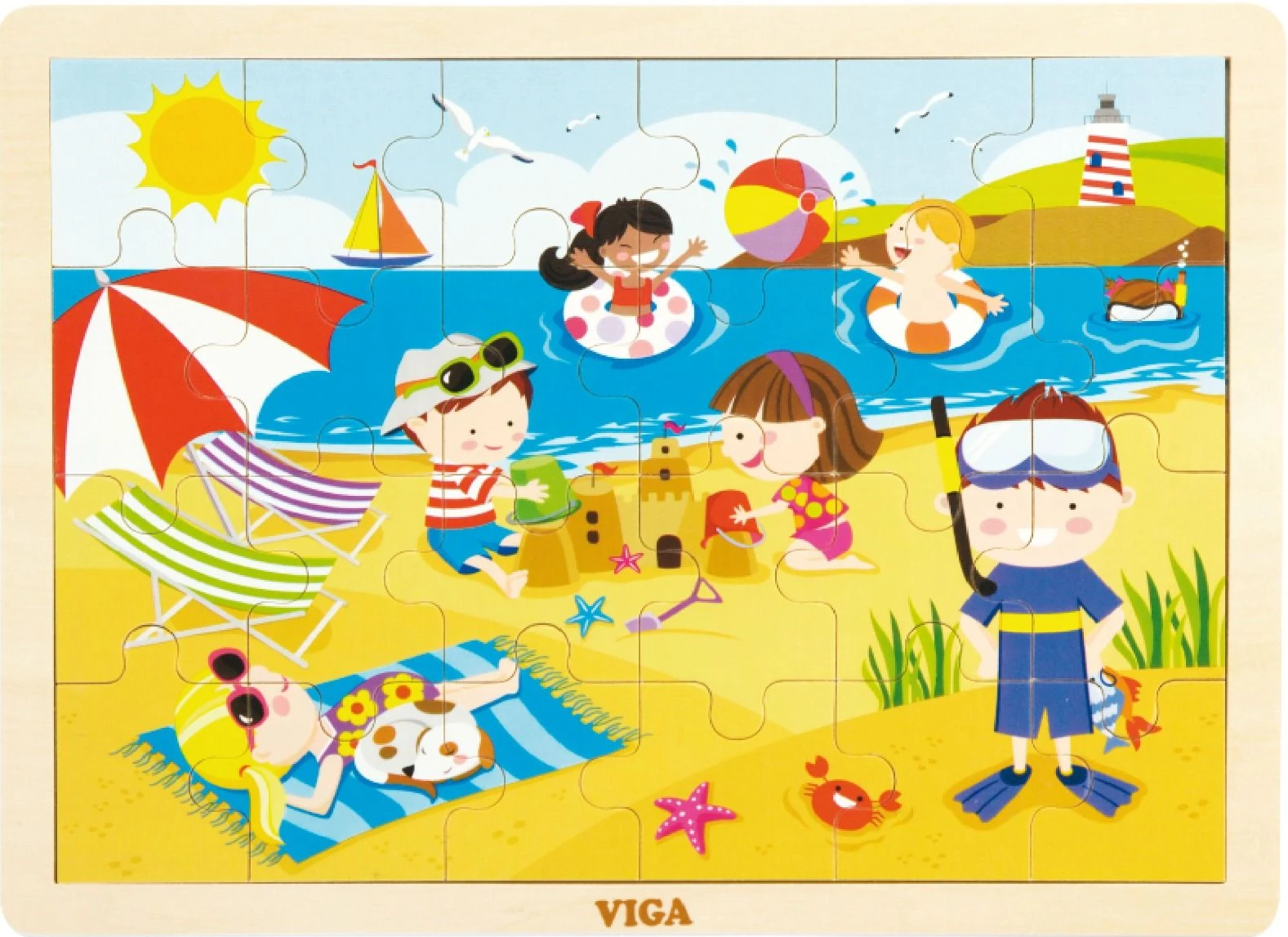 Puzzle - Puzzle anotimpuri, Vara, 24 piese