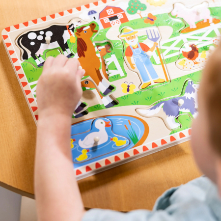 Puzzle cu sunete - ferma lui Old MacDonald [4]