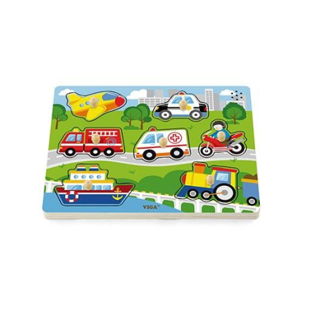 Puzzle - Puzzle cu sunete - mijloace de transport