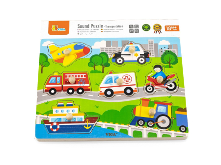 Puzzle cu sunete - mijloace de transport [6]