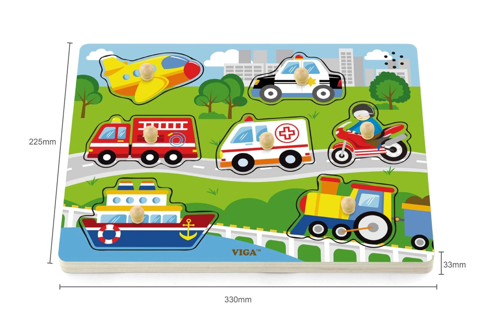 Puzzle cu sunete - mijloace de transport [4]