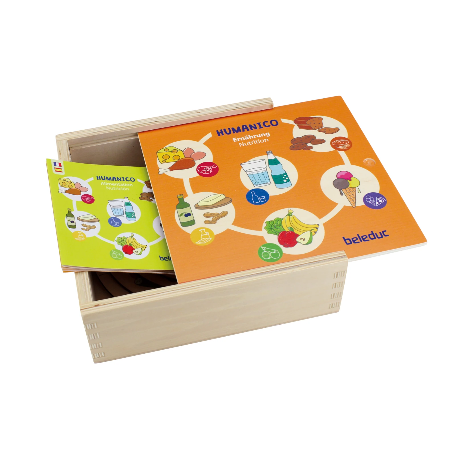 Puzzle de asociere din lemn Humanico - alimentație sănătoasă, 27 piese [0]