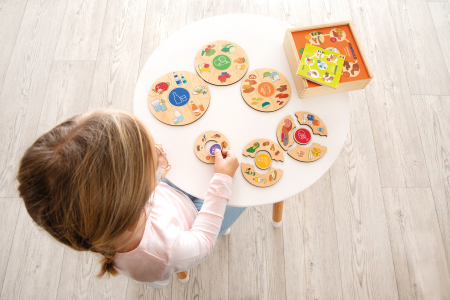 Puzzle de asociere din lemn Humanico - alimentație sănătoasă, 27 piese [9]