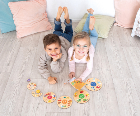 Puzzle de asociere din lemn Humanico - alimentație sănătoasă, 27 piese [4]