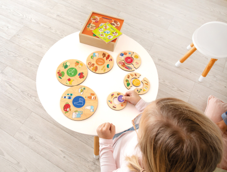 Puzzle de asociere din lemn Humanico - alimentație sănătoasă, 27 piese [8]