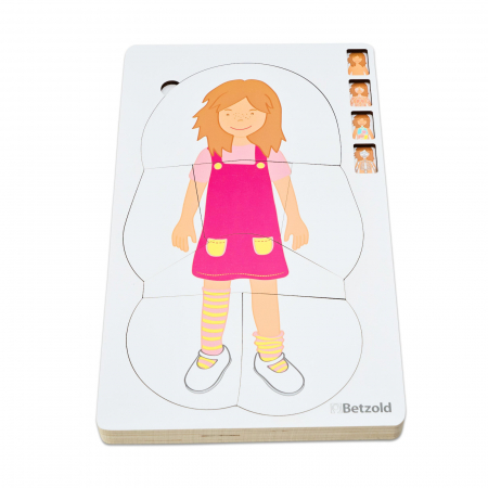 Anatomie - Puzzle multistrat anatomie fată, 28 de piese