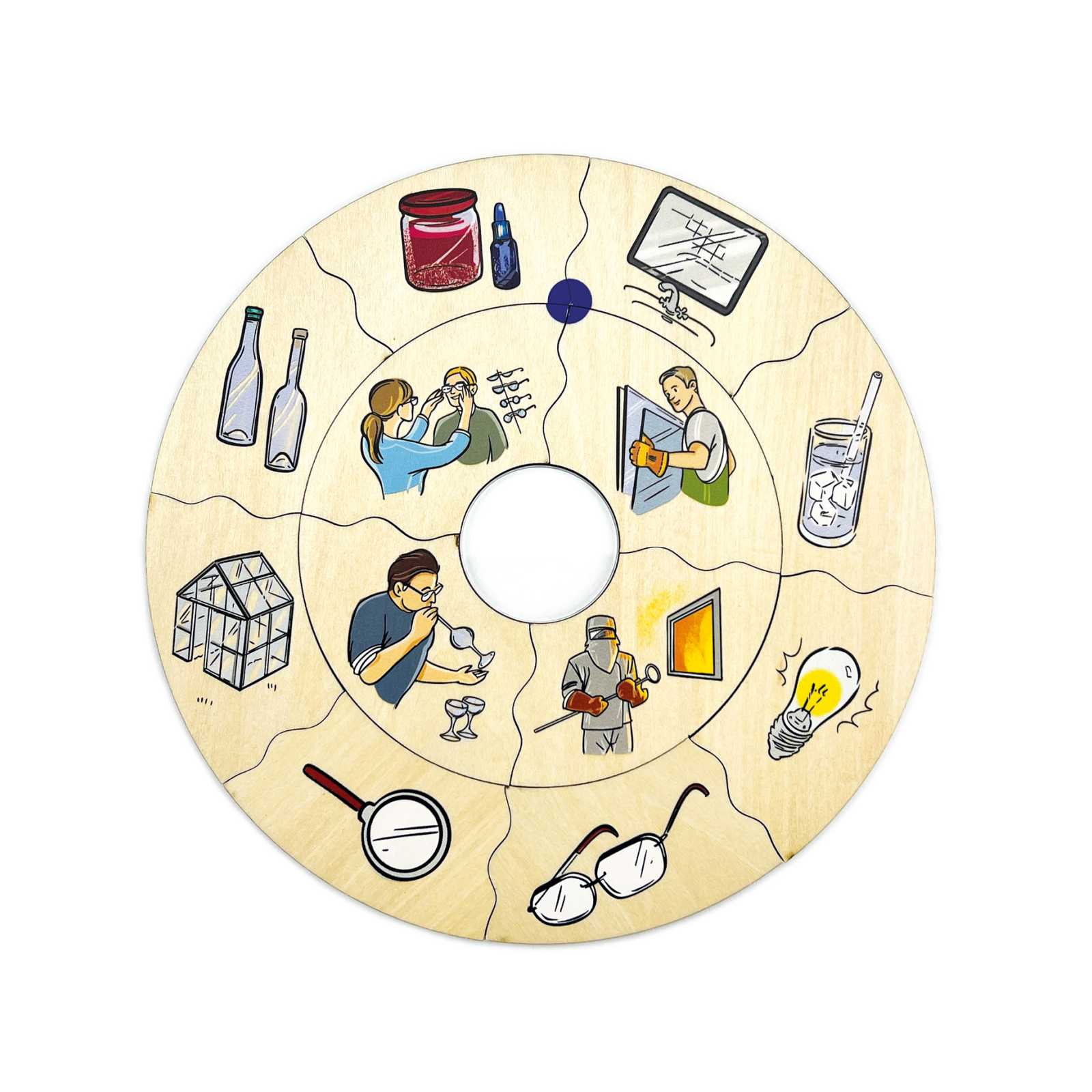 Puzzle din lemn asociere materiale și profesii 65 piese [4]