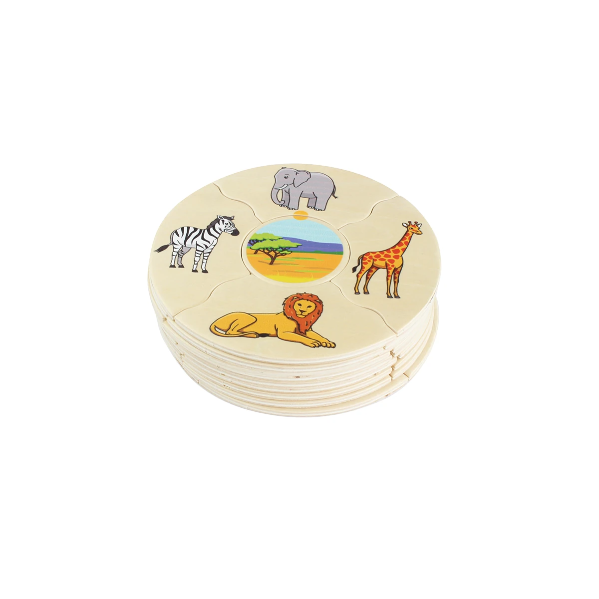 Puzzle din lemn cu habitatele animalelor sălbatice [3]