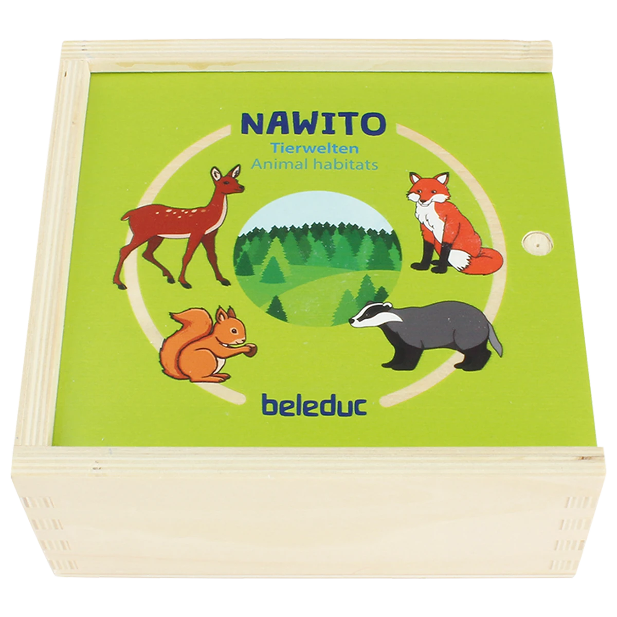 Puzzle - Puzzle din lemn cu habitatele animalelor sălbatice