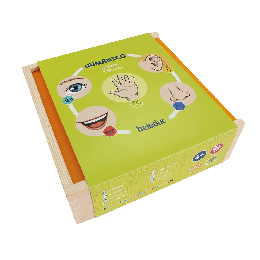 Puzzle - Puzzle educativ din lemn cele 5 simțuri